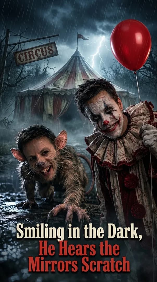 Smiling in the Dark, He Hears the Mirrors Scratch