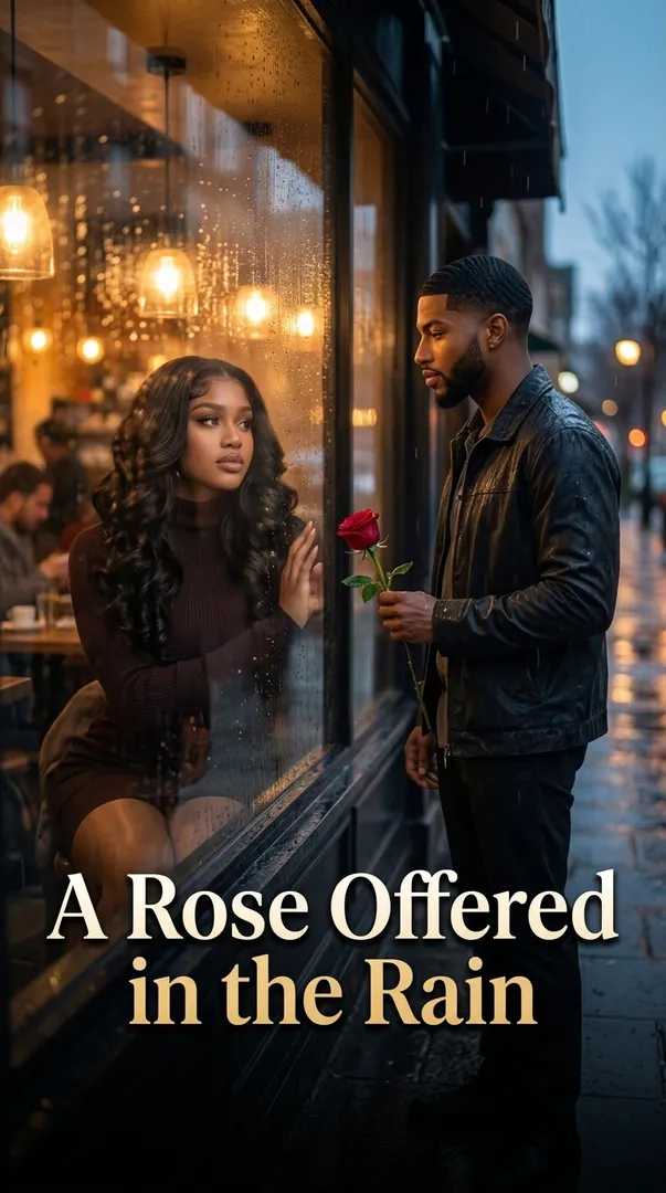 A Rose Offered in the Rain