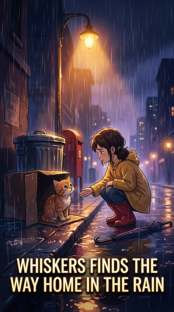 Whiskers Finds the Way Home in the Rain