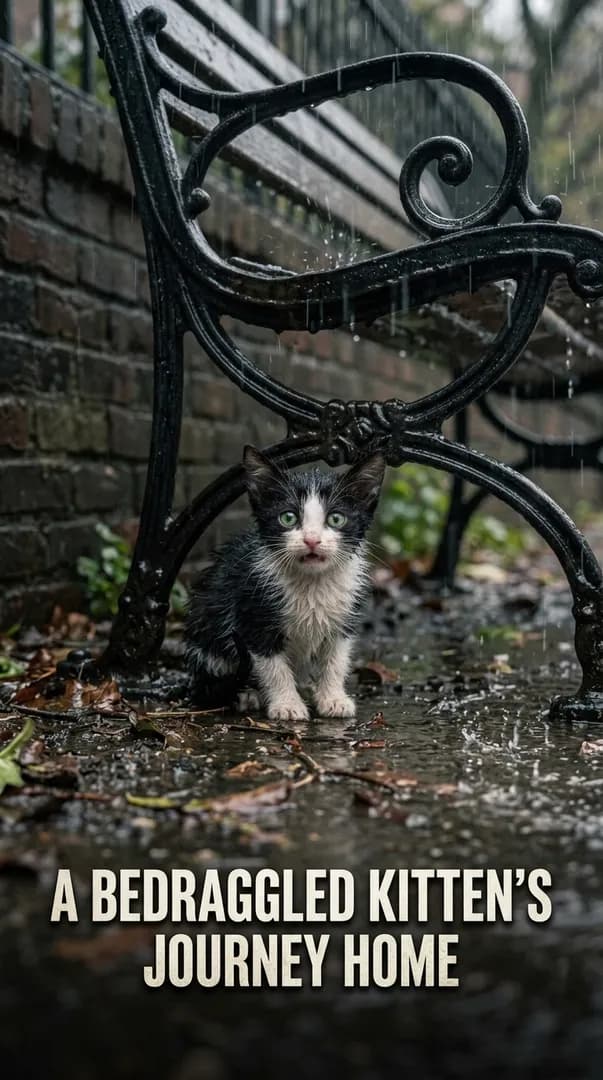 A Bedraggled Kitten's Journey Home