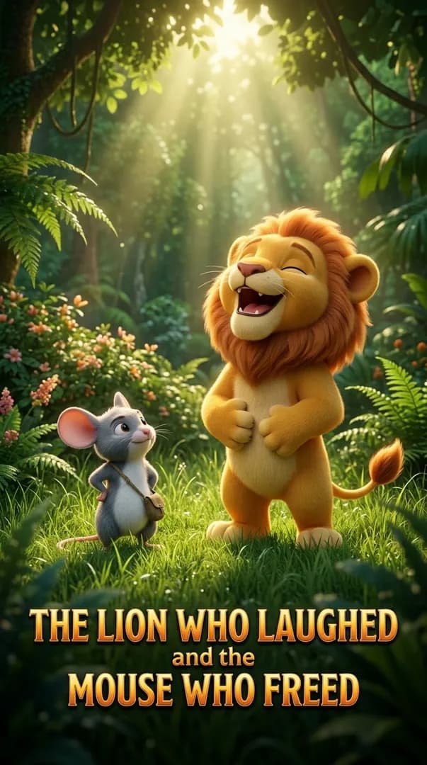 The Lion Who Laughed and the Mouse Who Freed