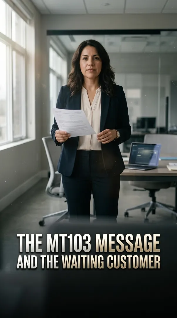 The MT103 Message and the Waiting Customer
