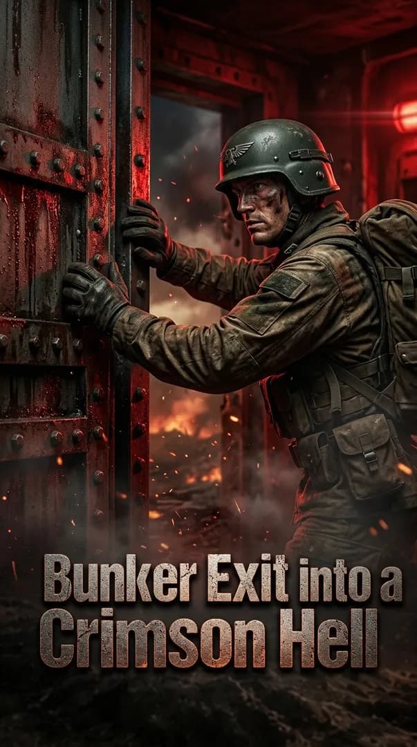 Bunker Exit into a Crimson Hell