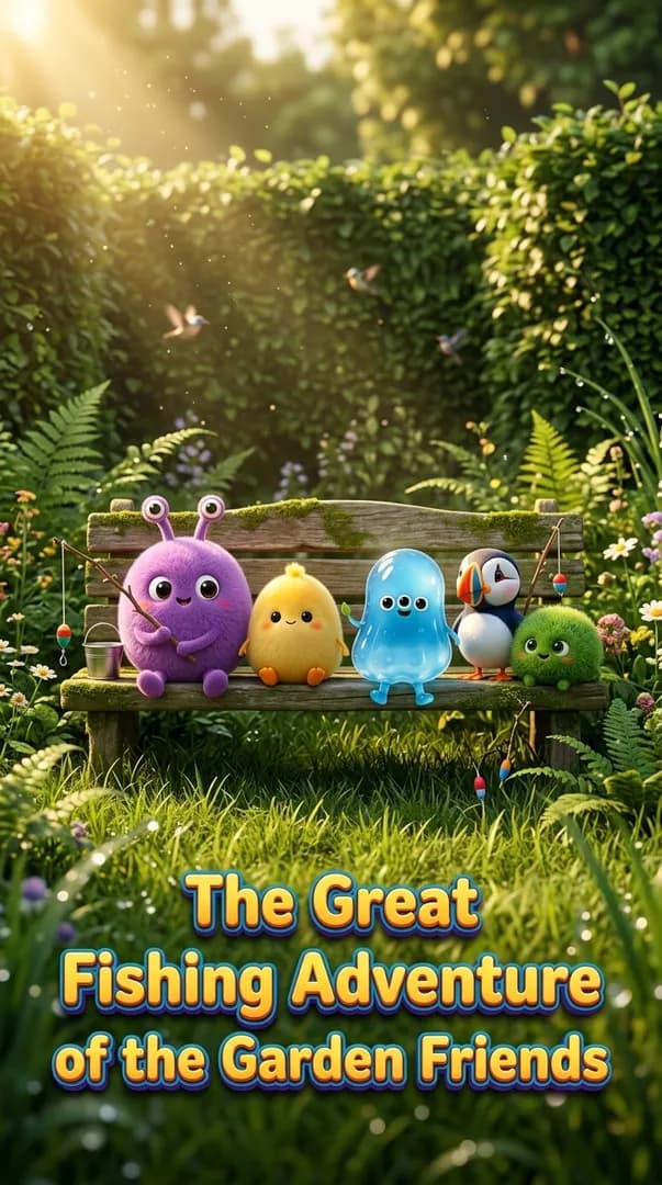 The Great Fishing Adventure of the Garden Friends