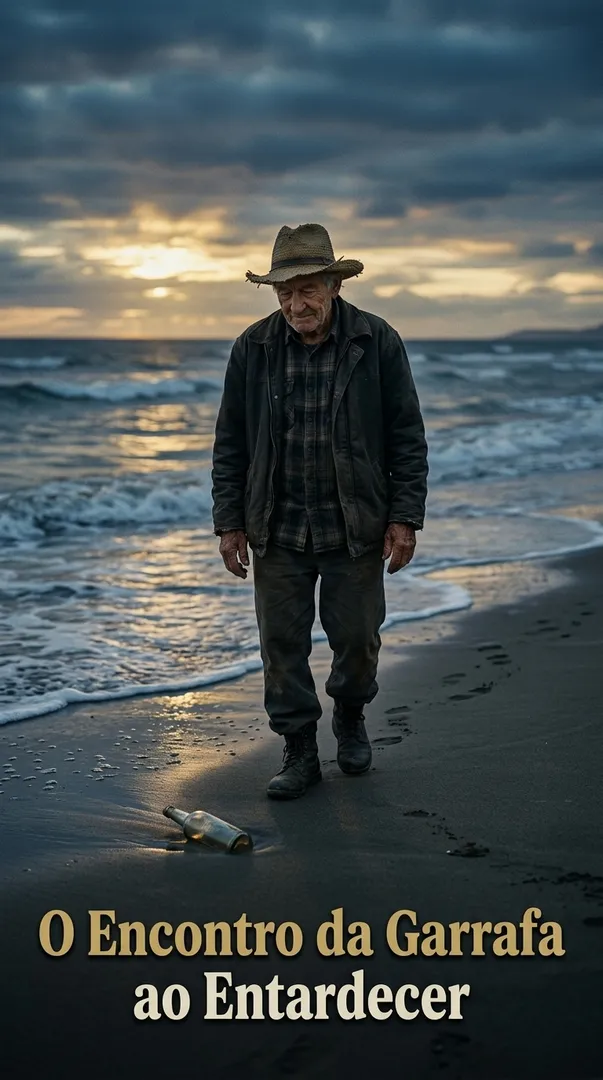 O Encontro da Garrafa ao Entardecer