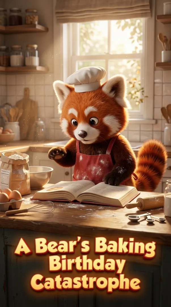 A Bear's Baking Birthday Catastrophe