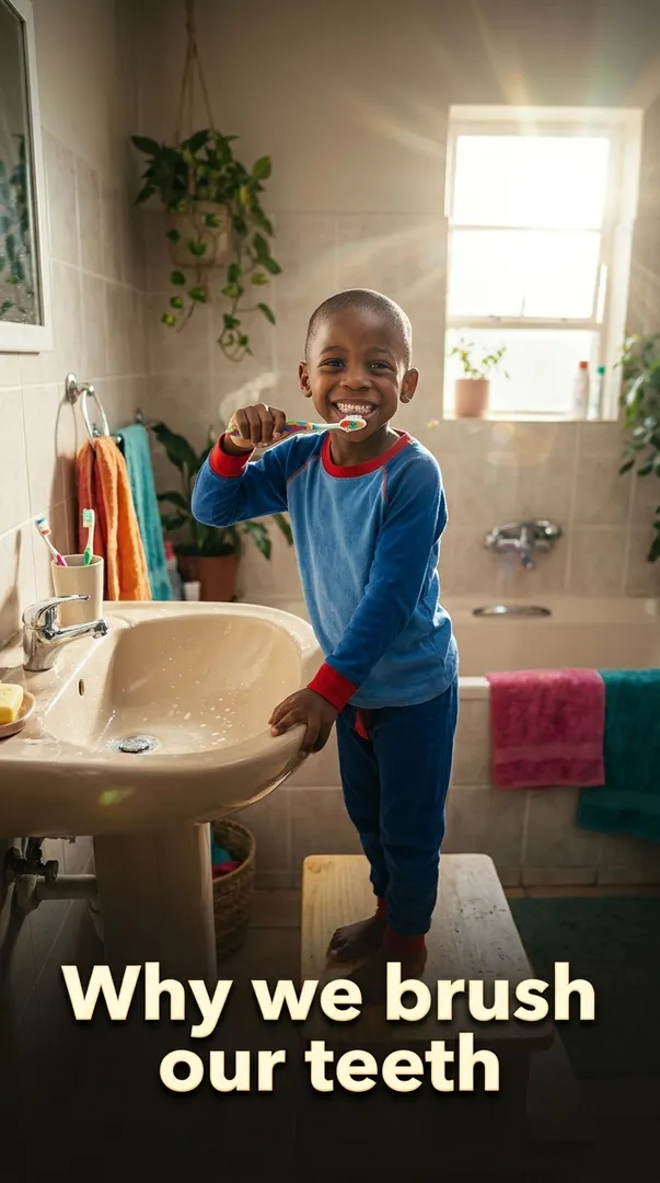 Why we brush our teeth