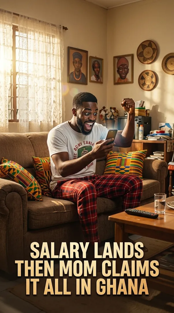 Salary Lands Then Mom Claims It All In Ghana