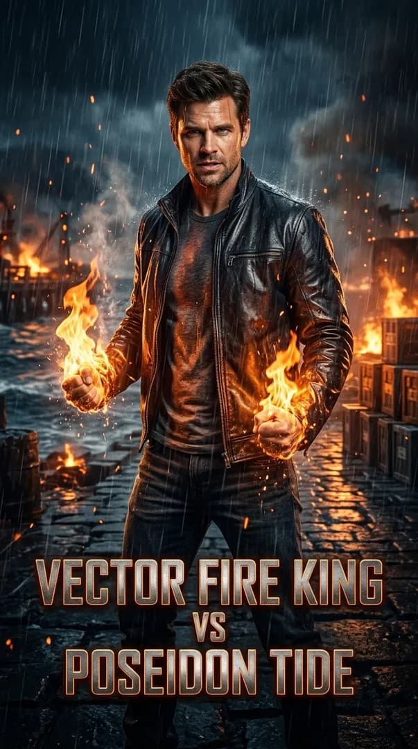 Vector Fire King vs Poseidon Tide