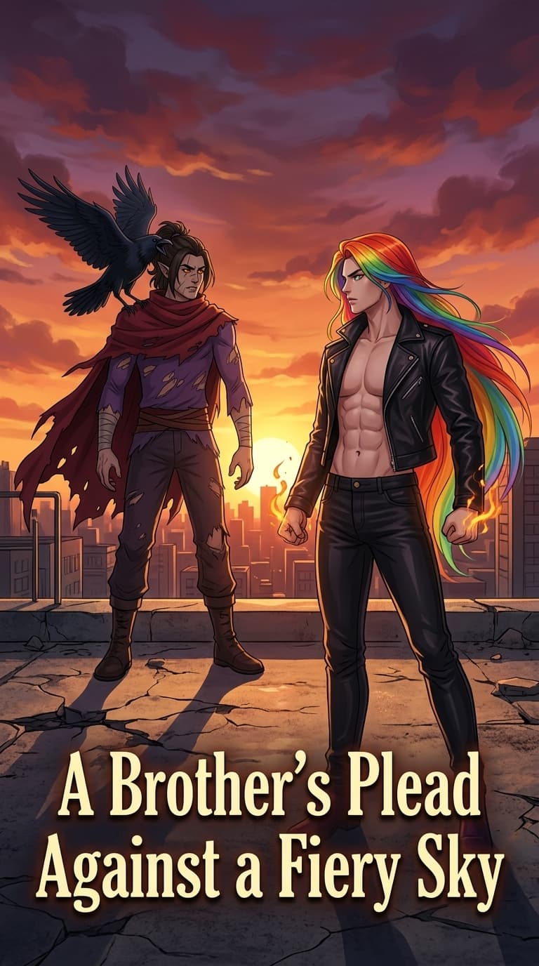 A Brother's Plead Against a Fiery Sky