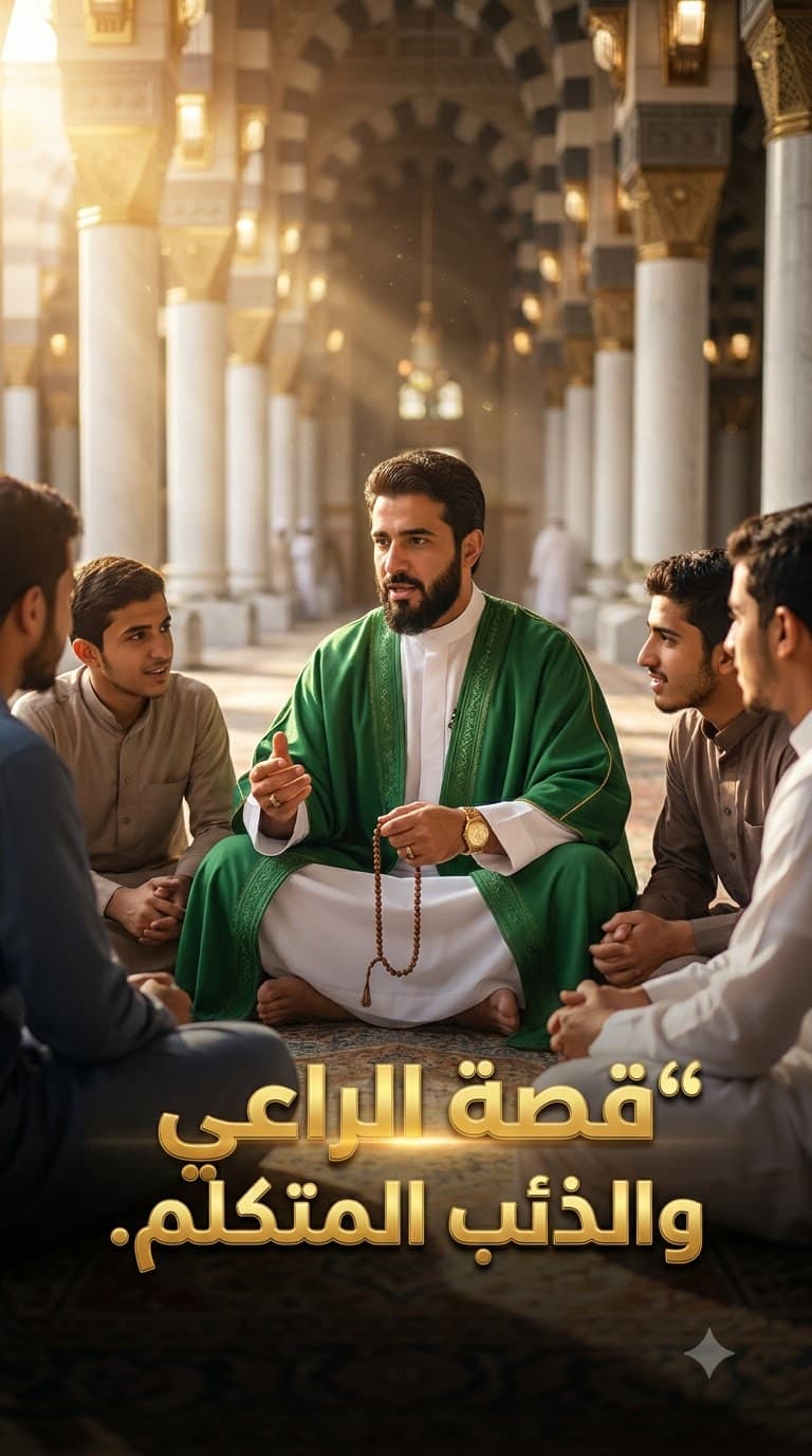 حكاية الراعي والذئب الناطق