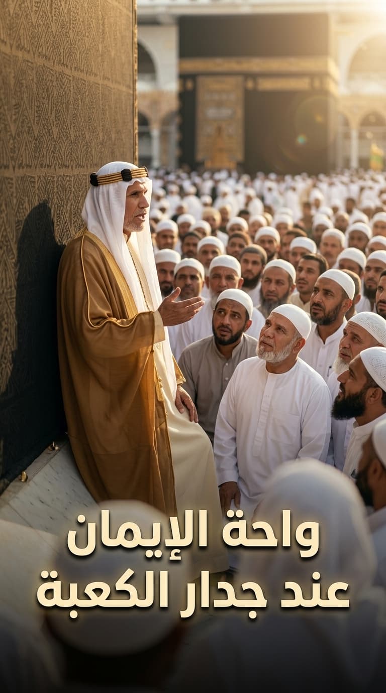 واحة الإيمان عند جدار الكعبة