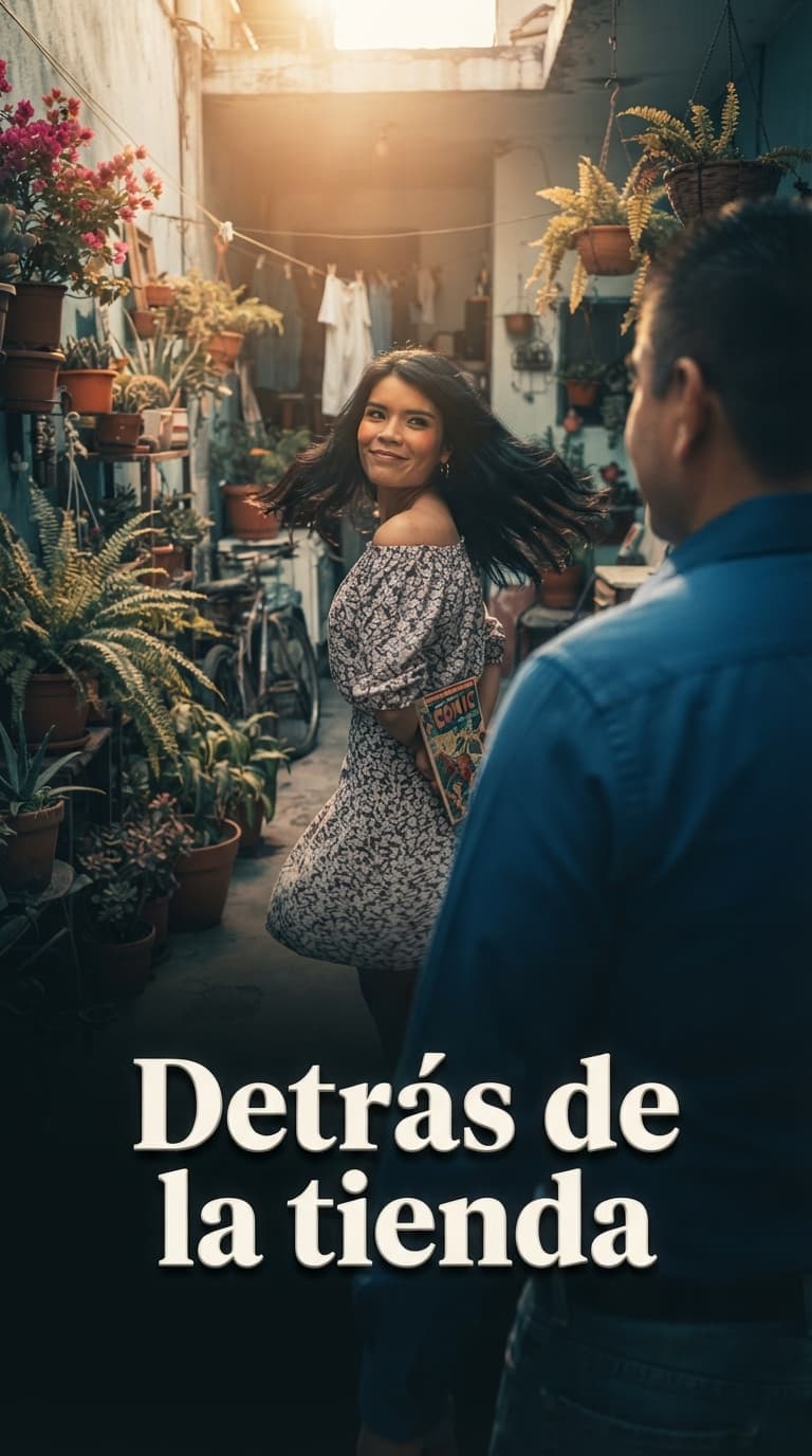 Detrás de la tienda