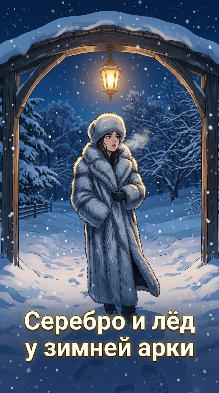 Серебро и лёд у зимней арки