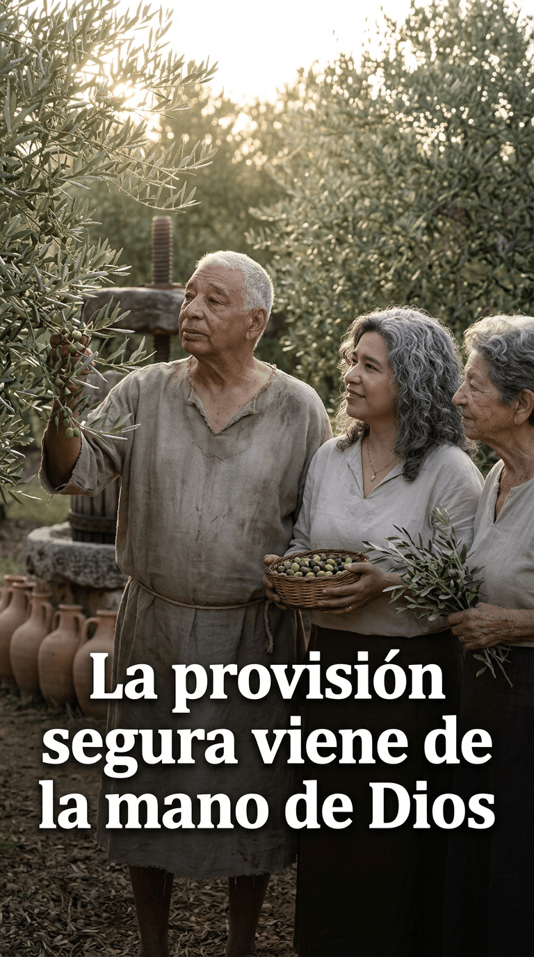 La provisión segura viene de la mano de Dios
