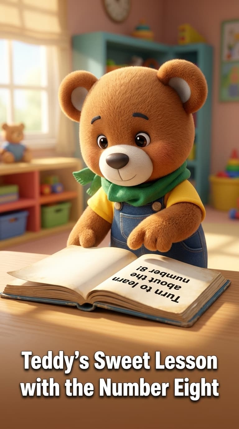 Teddy's Sweet Lesson with the Number Eight