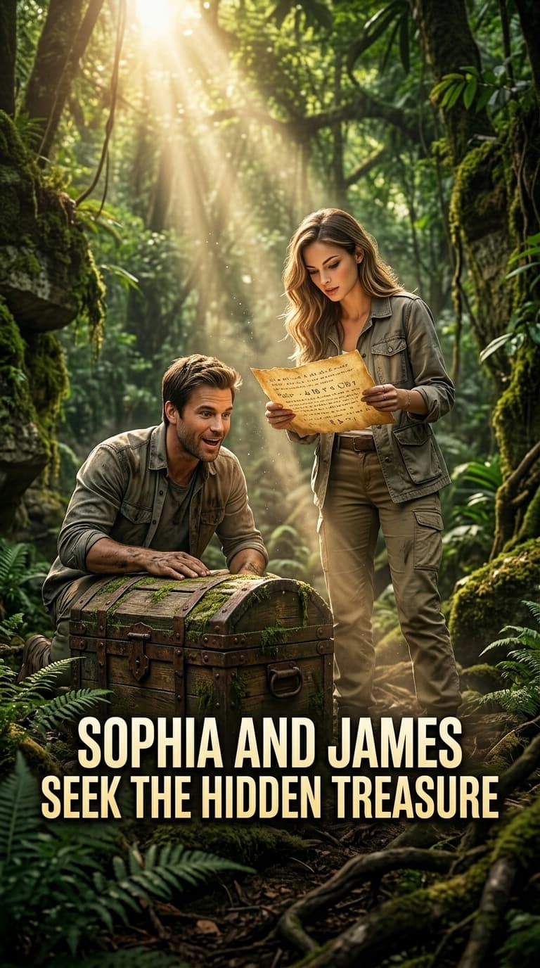 Sophia and James Seek the Hidden Treasure