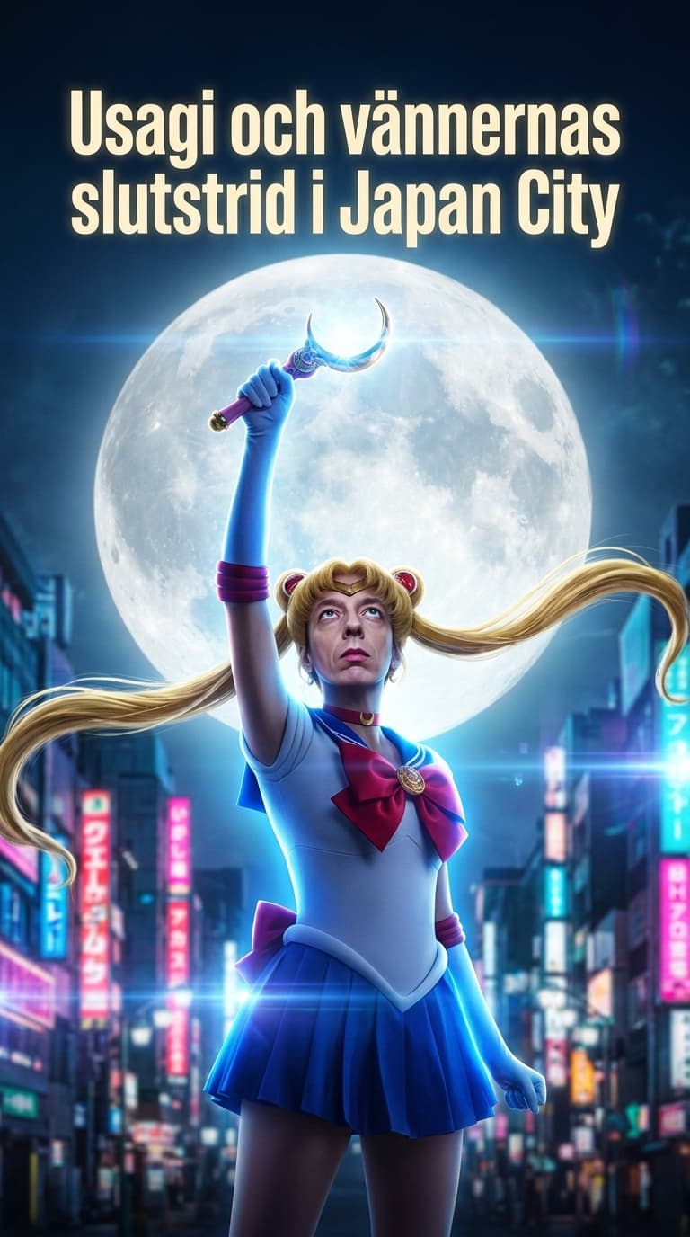 Usagi och vännernas slutstrid i Japan City