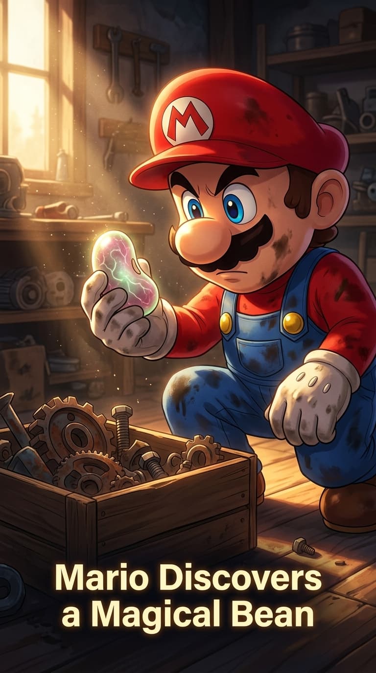Mario Discovers a Magical Bean