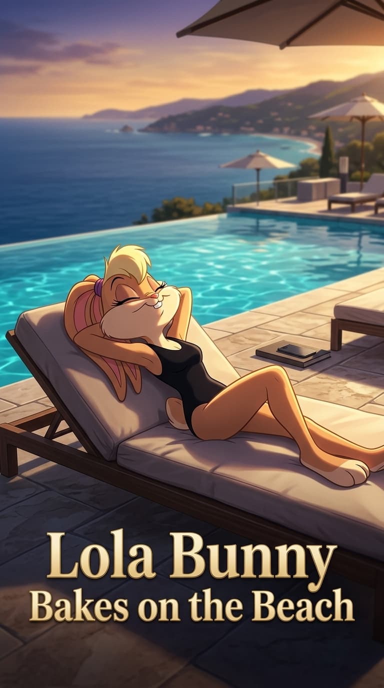 Lola Bunny Bakes on the Beach