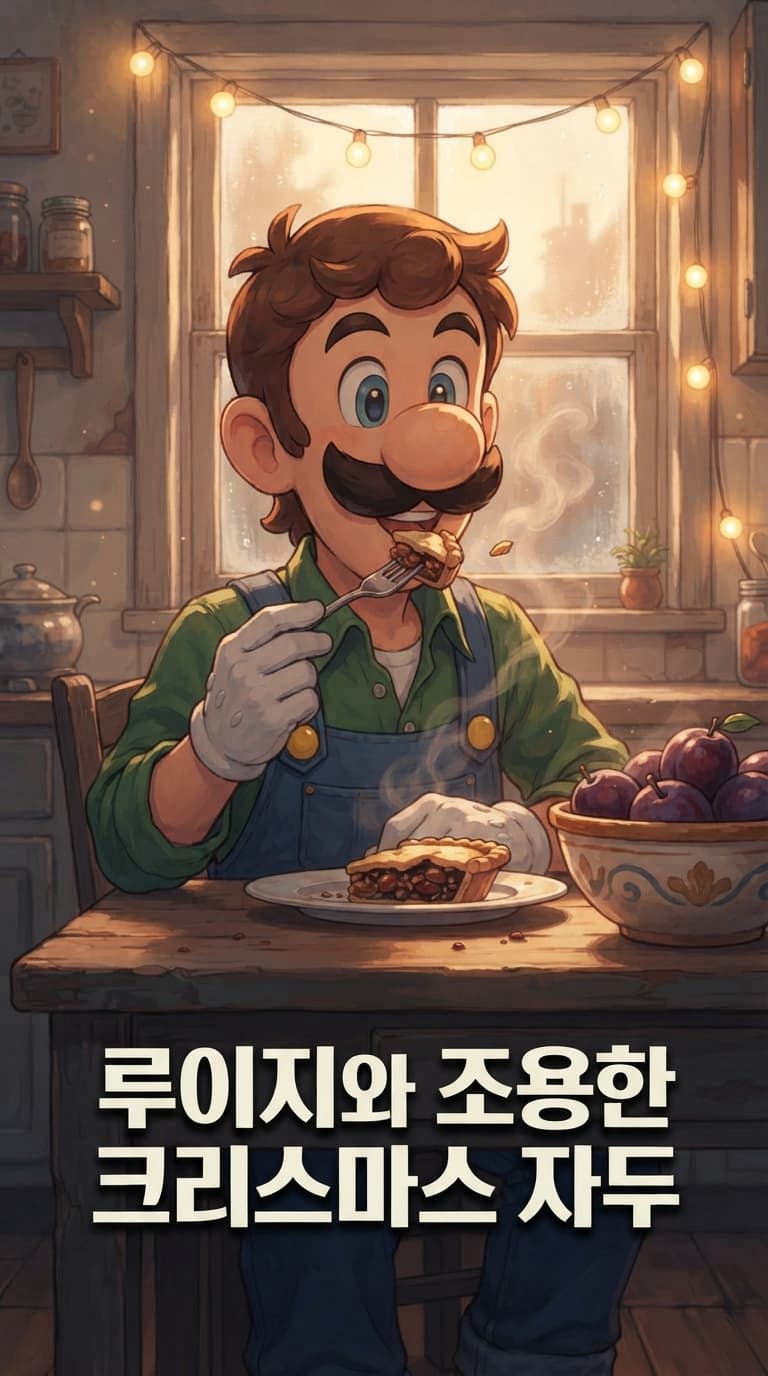 루이지와 조용한 크리스마스 자두
