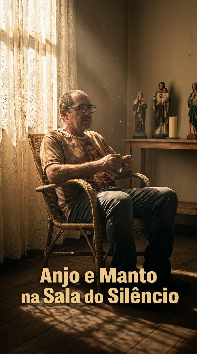 Anjo e Manto na Sala do Silêncio