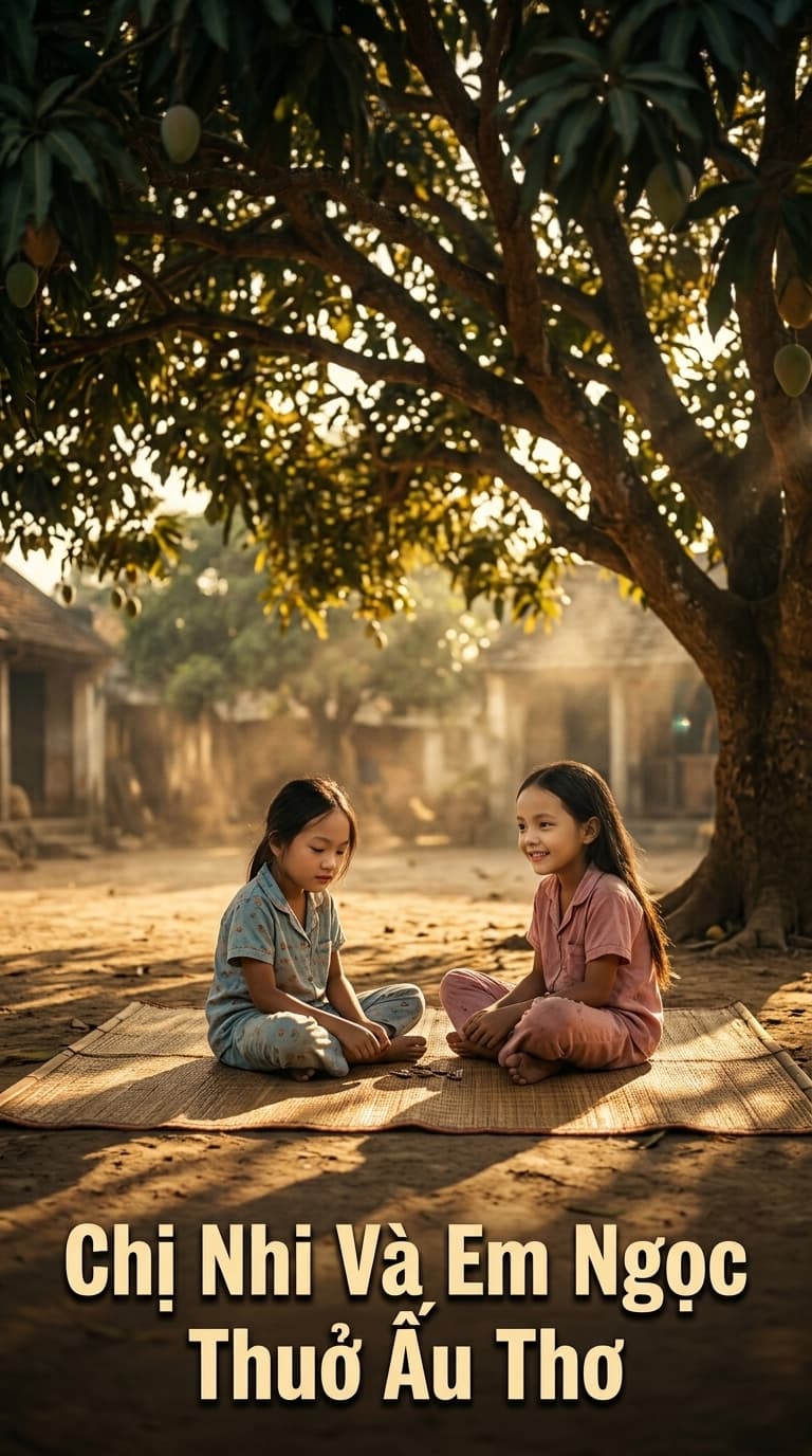 Chị Nhi Và Em Ngọc Thuở Ấu Thơ