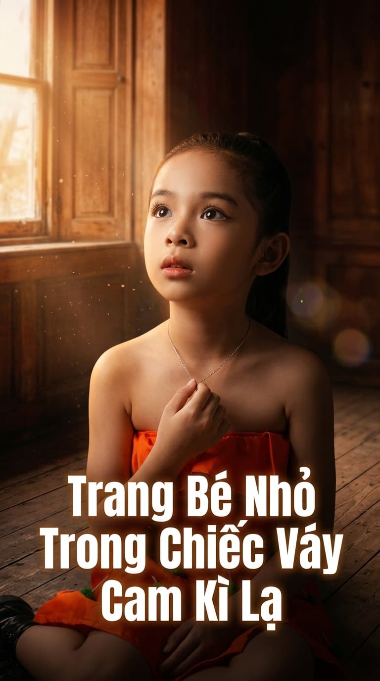 Trang Bé Nhỏ Trong Chiếc Váy Cam Kì Lạ