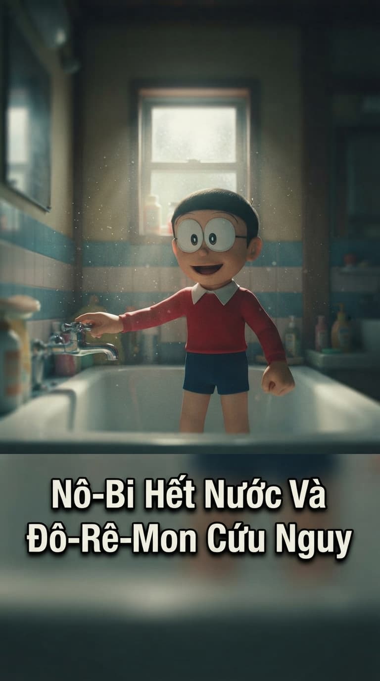 Nô-Bi Hết Nước Và Đô-Rê-Mon Cứu Nguy
