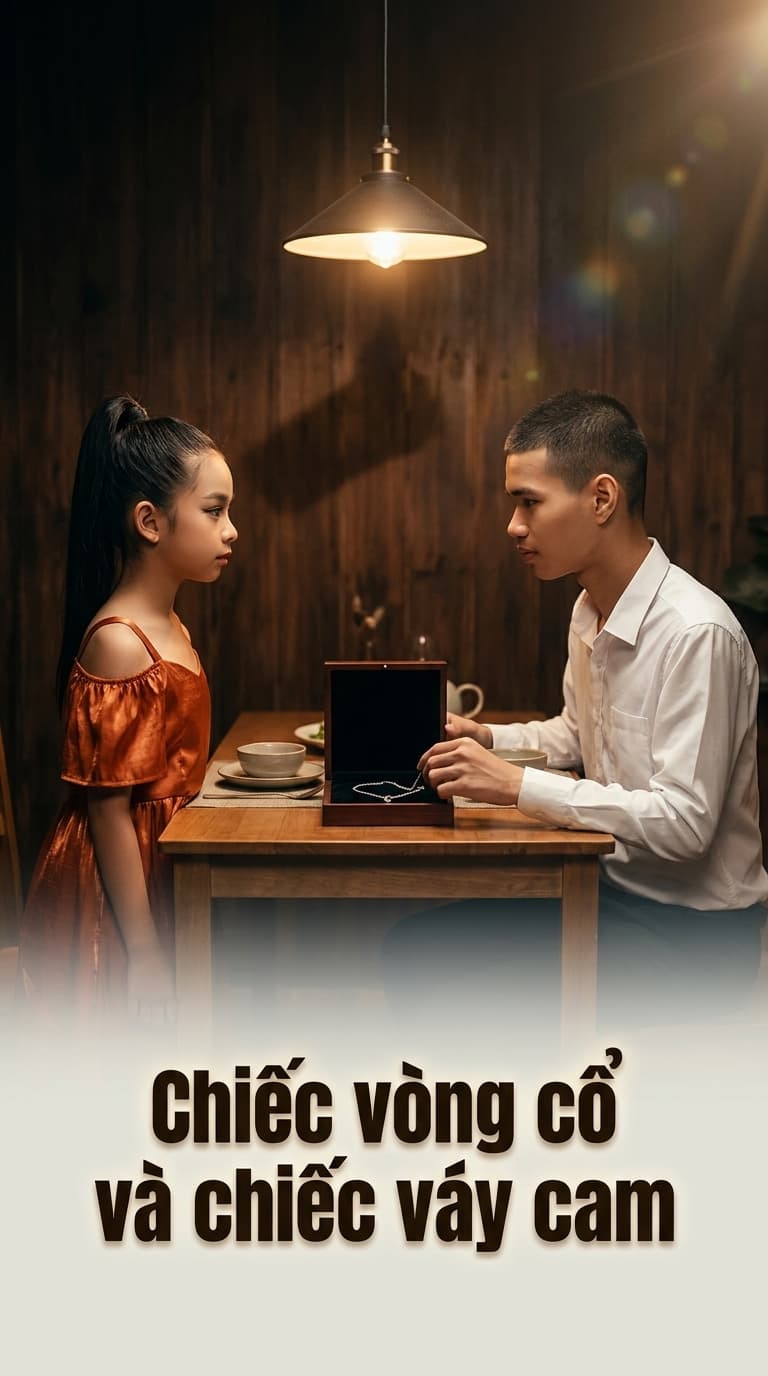 Chiếc vòng cổ và chiếc váy cam