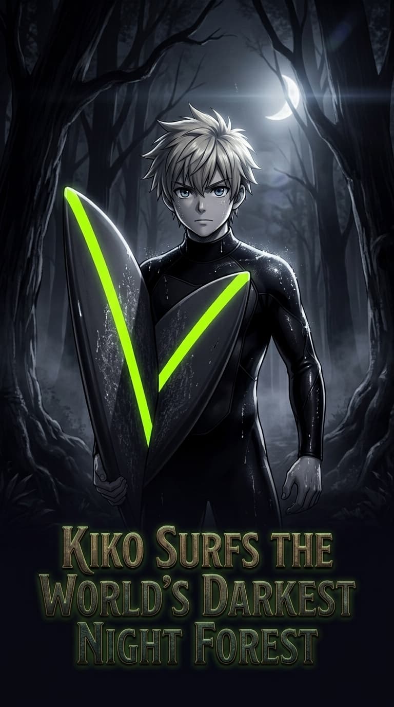 Kiko Surfs the World's Darkest Night Forest