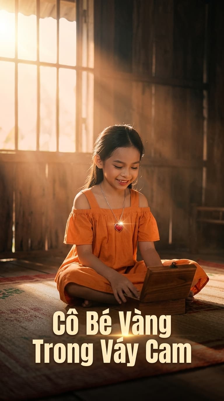 Cô Bé Vàng Trong Váy Cam
