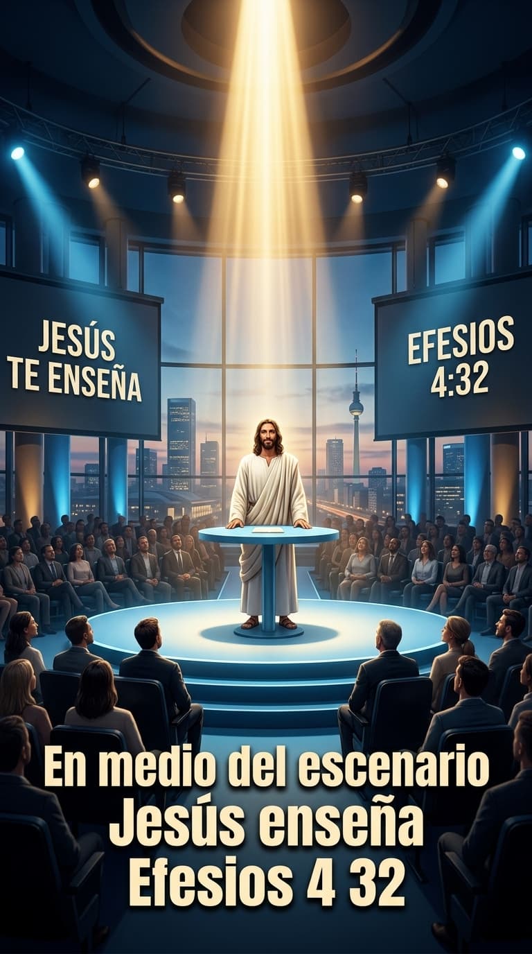 En medio del escenario Jesús enseña Efesios 4 32