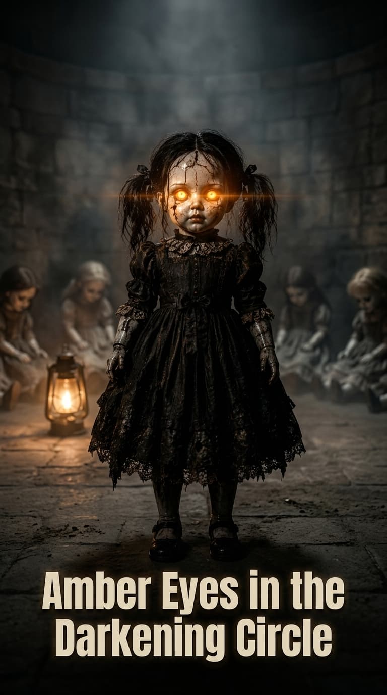 Amber Eyes in the Darkening Circle