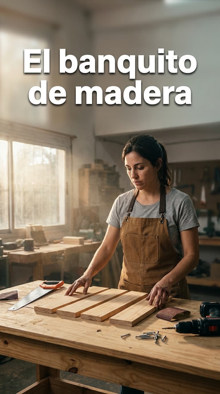 El banquito de madera