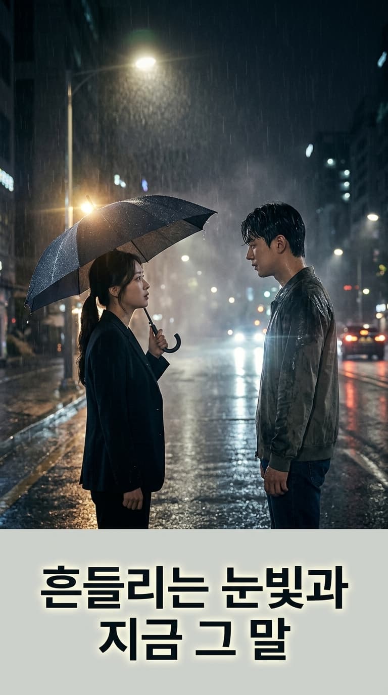 흔들리는 눈빛과 지금 그 말