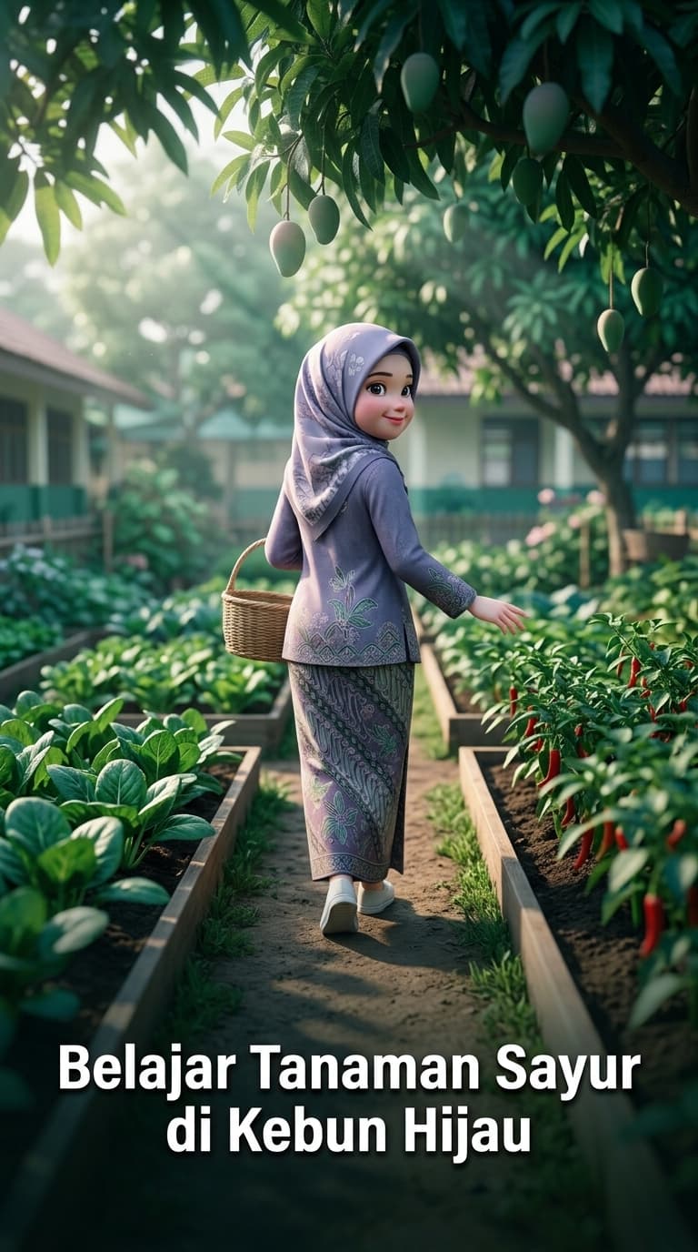Belajar Tanaman Sayur di Kebun Hijau