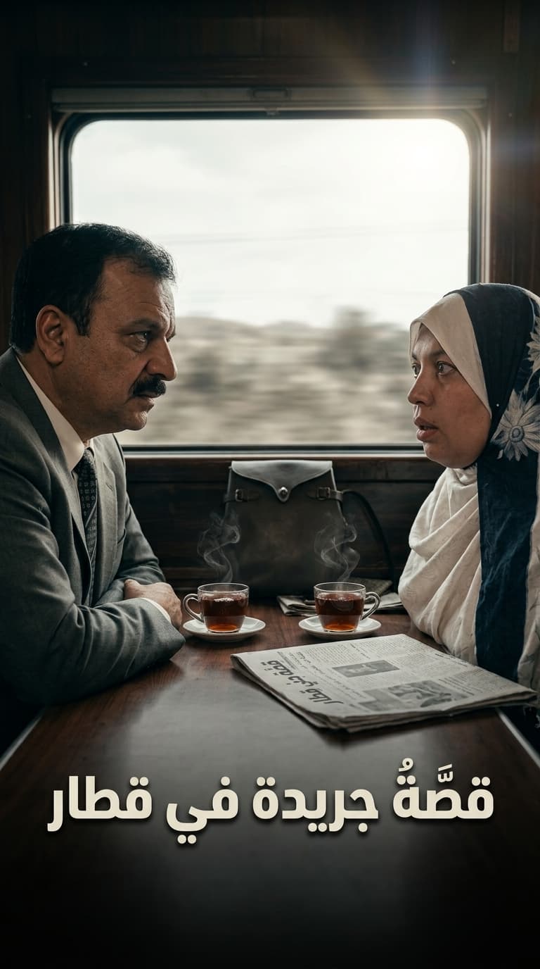 قصة جرائد في قطار