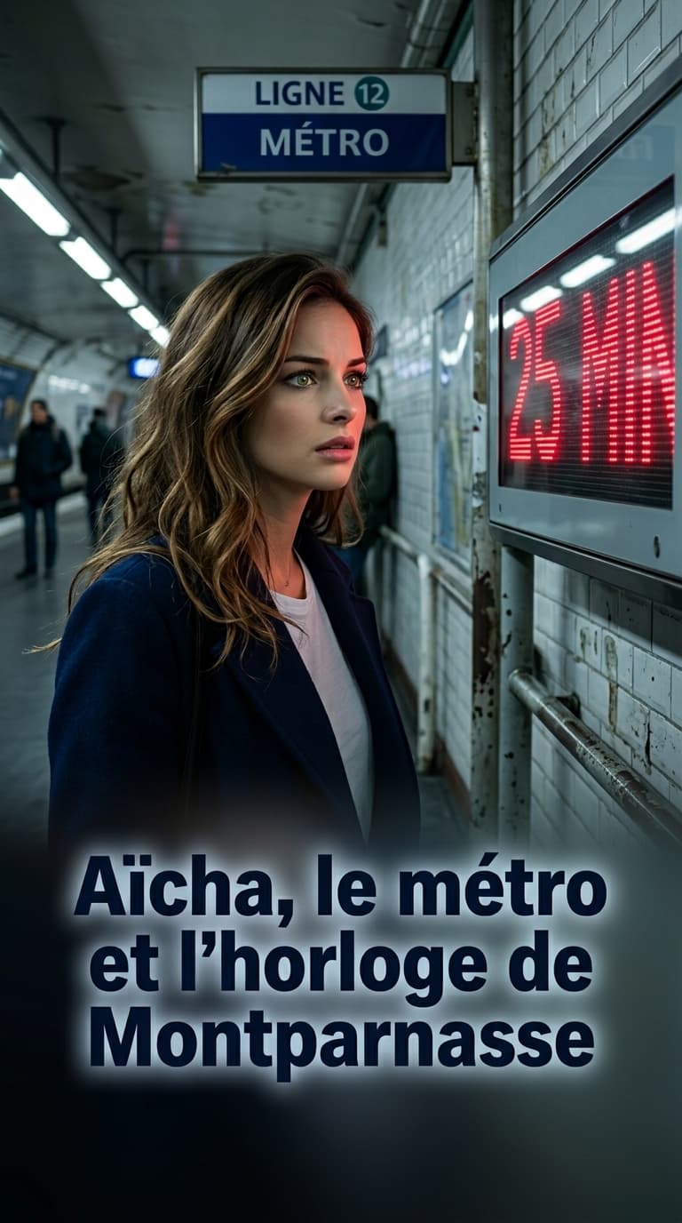 Aïcha, le métro et l'horloge de Montparnasse