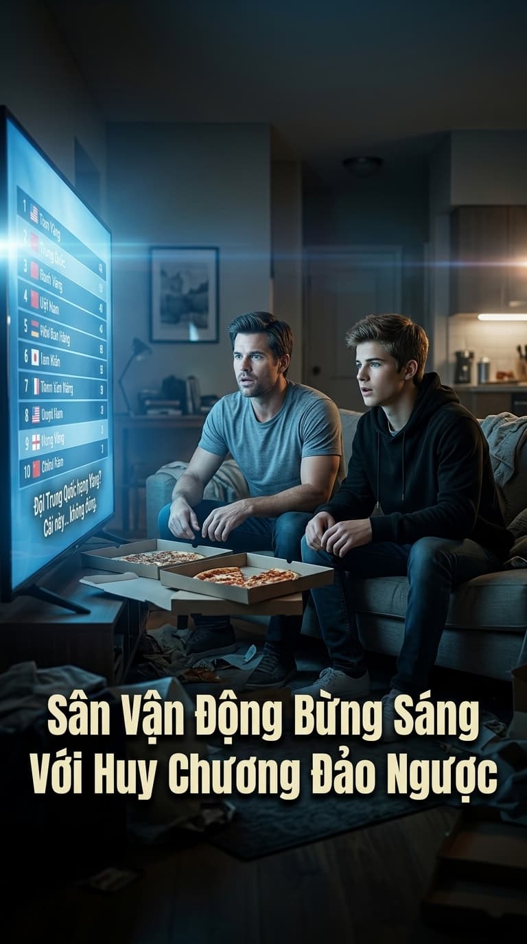 Sân Vận Động Bừng Sáng Với Huy Chương Đảo Ngược