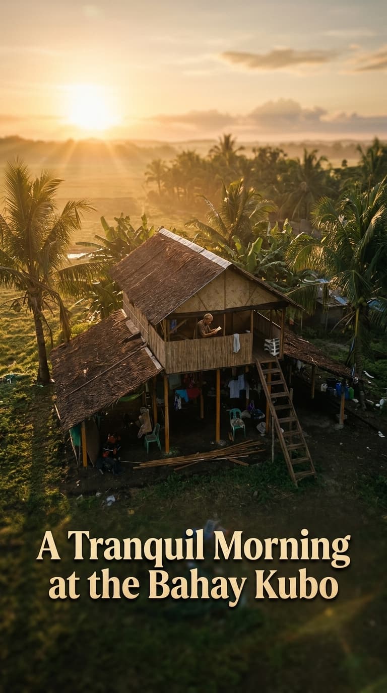 A Tranquil Morning at the Bahay Kubo