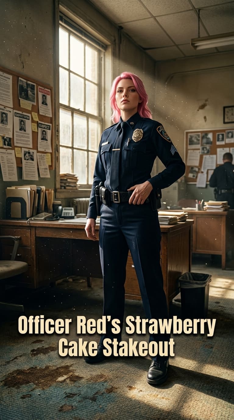 Officer Red's Strawberry Cake Stakeout