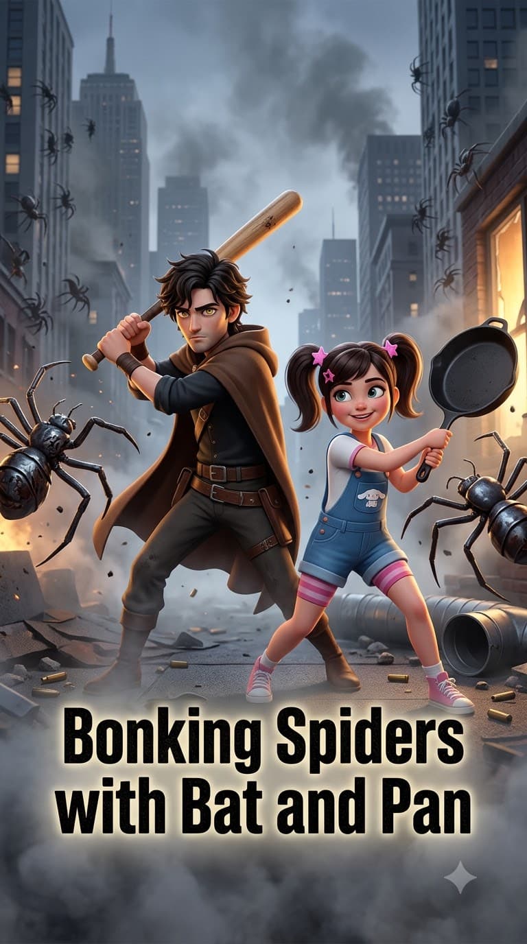 Bonking Spiders with Bat and Pan