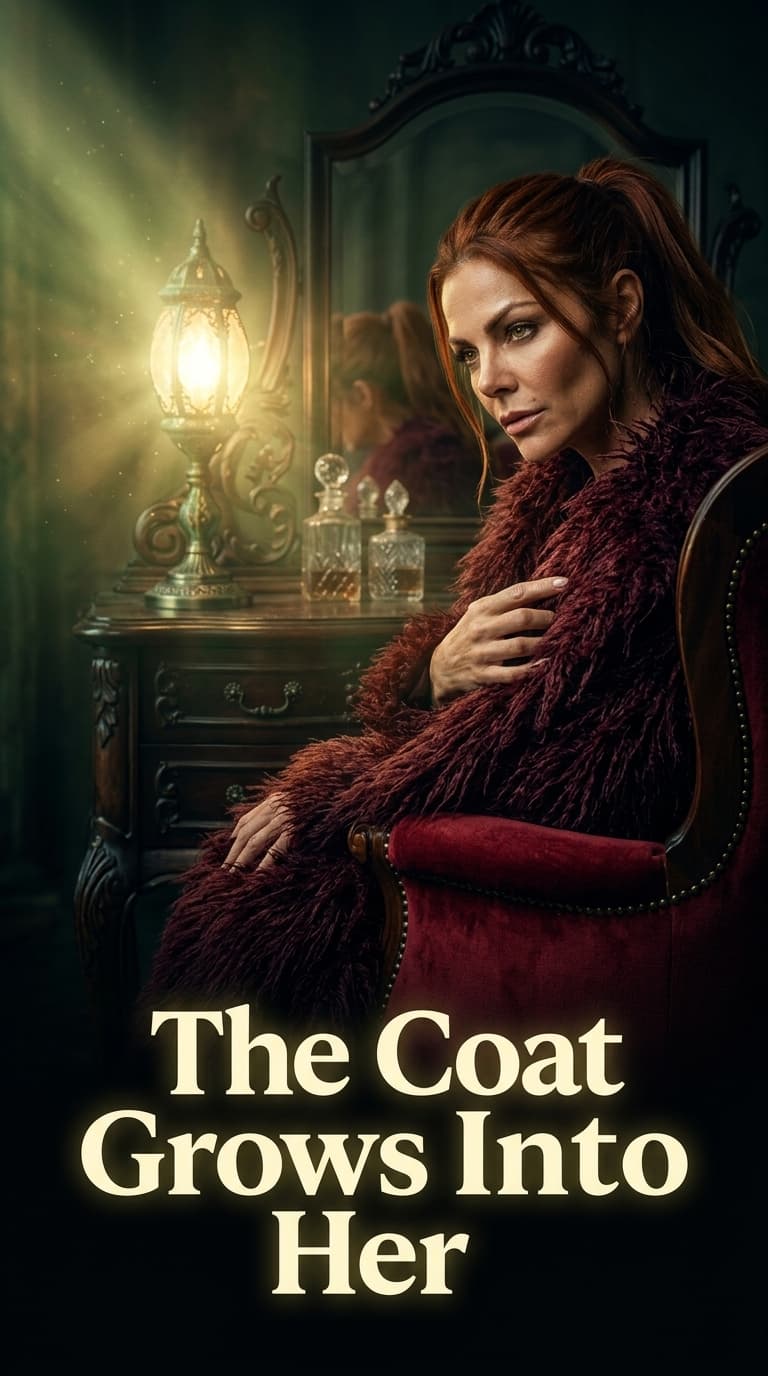 The Coat Grows Into Her