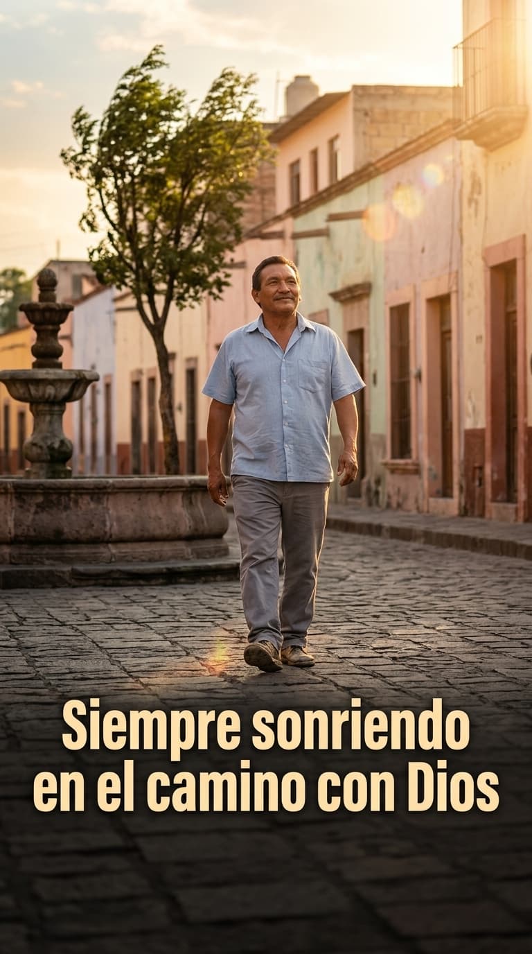 Siempre sonriendo en el camino con Dios