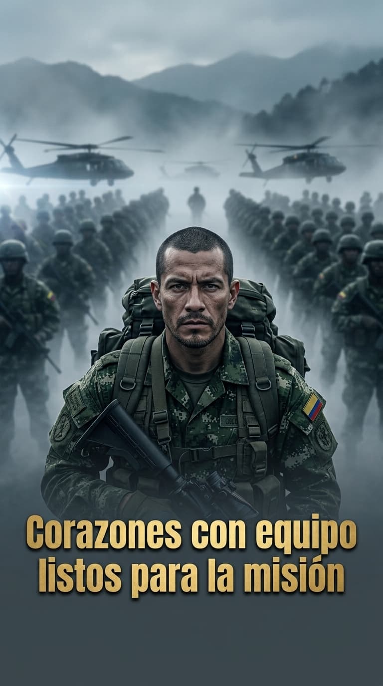 Corazones con equipo listos para la misión