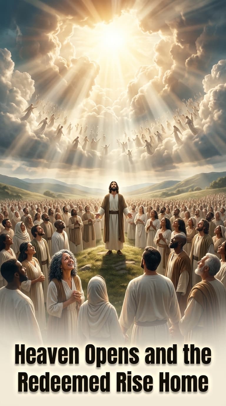 Heaven Opens and the Redeemed Rise Home