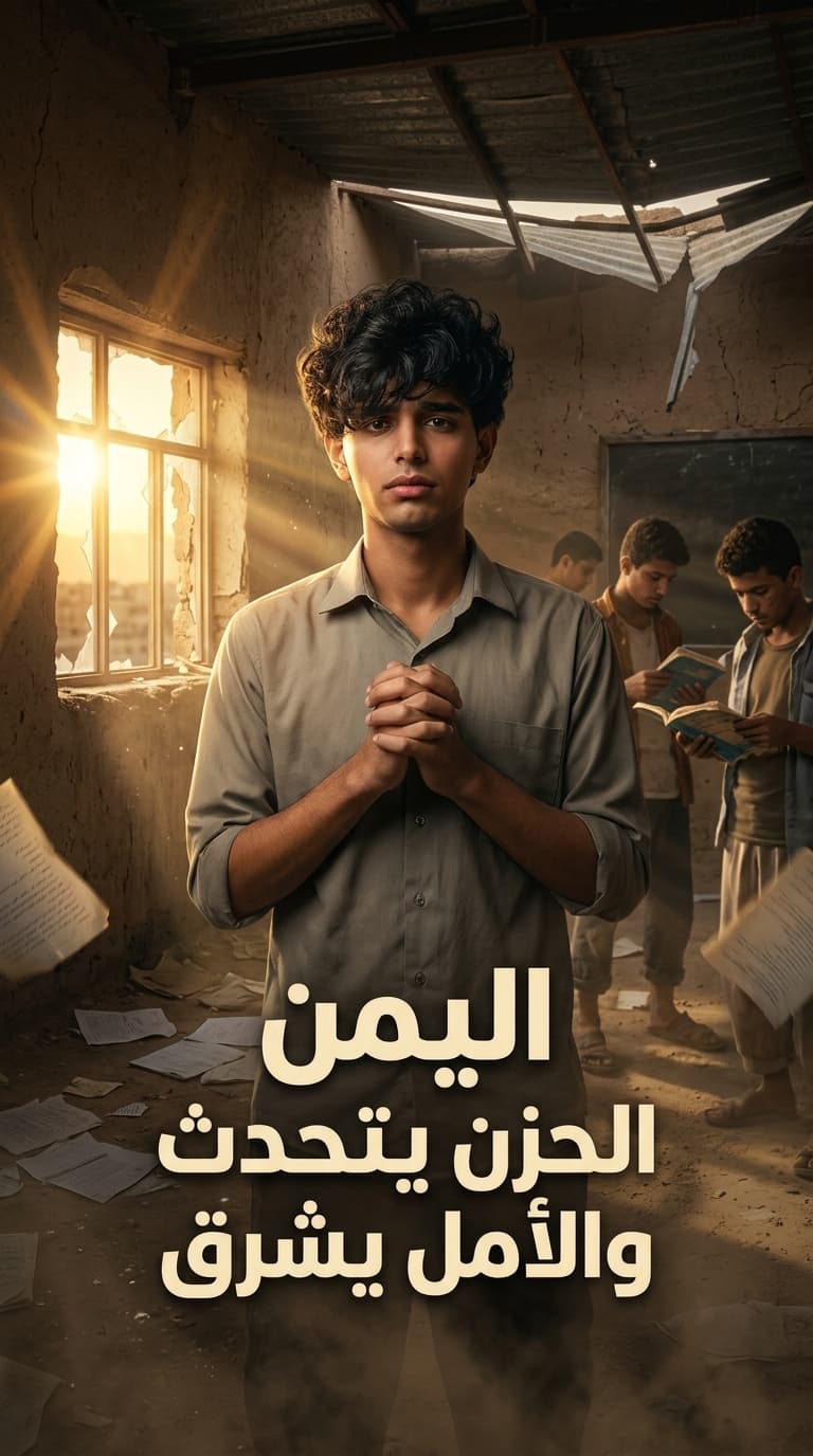 يمن الحزن يتحدث والأمل يشرق