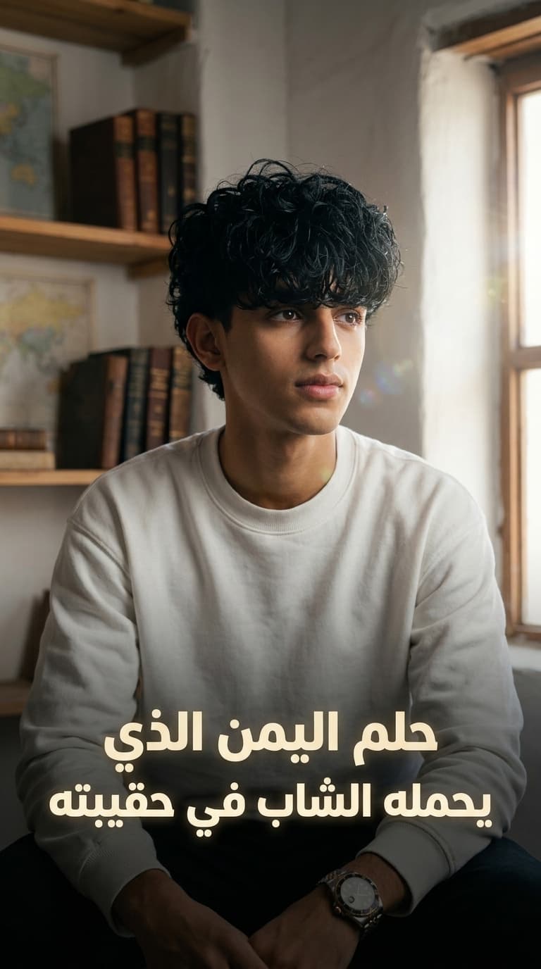 حلم اليمن الذي يحمله الشاب في حقيبته