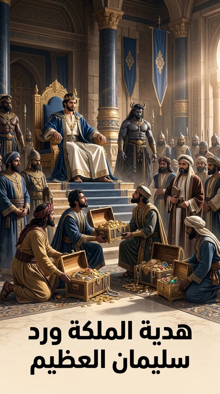 هدية الملكة ورد سليمان العظيم